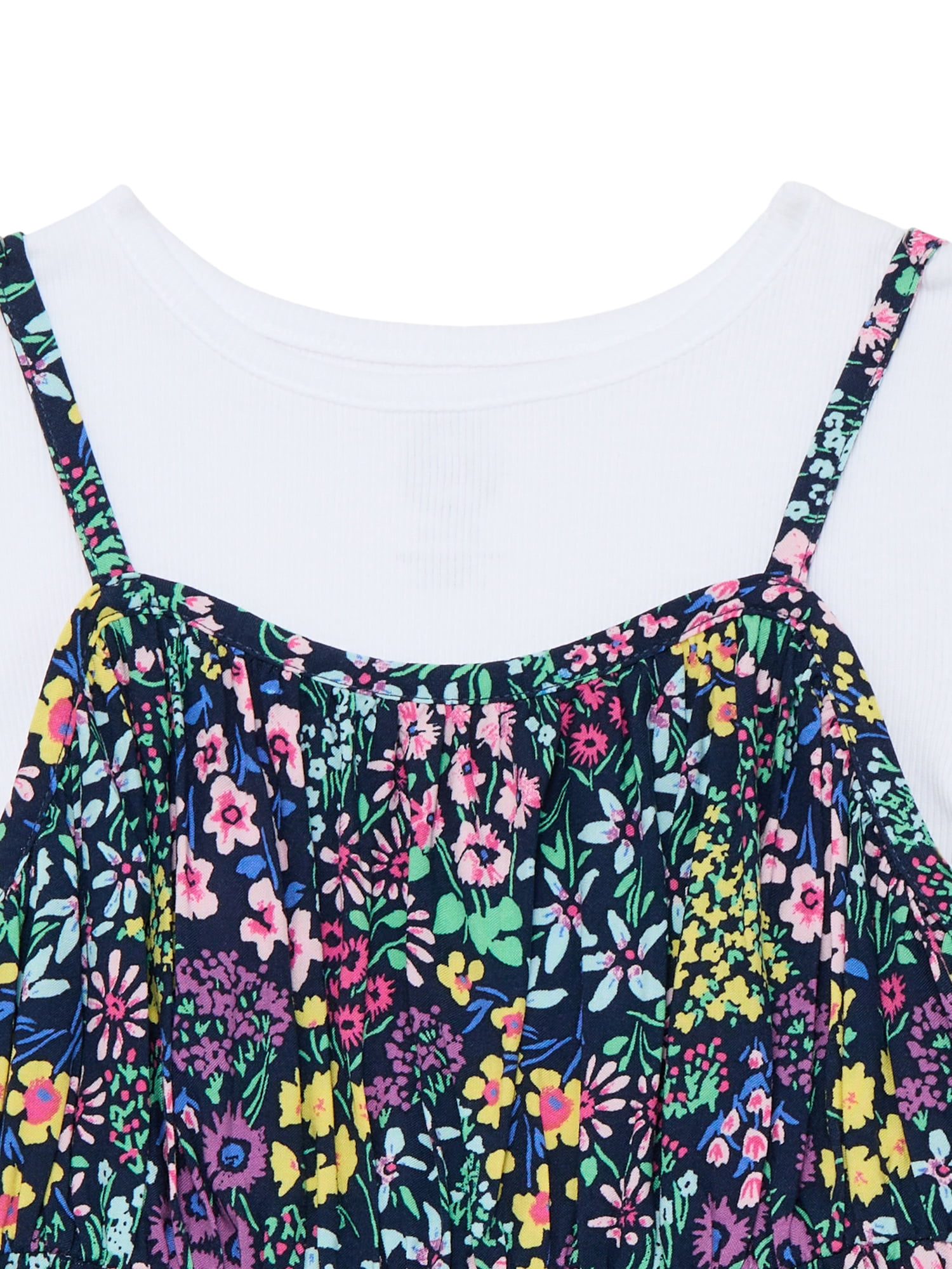 Wonder Nation Girls Cami Dress and Short Sleeve Tee, Sizes 4-18 & Plus