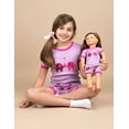 thumbnail image 3 of Pijama Leveret para niña y muñeca, pijama corto con elefantes, 3 of 6