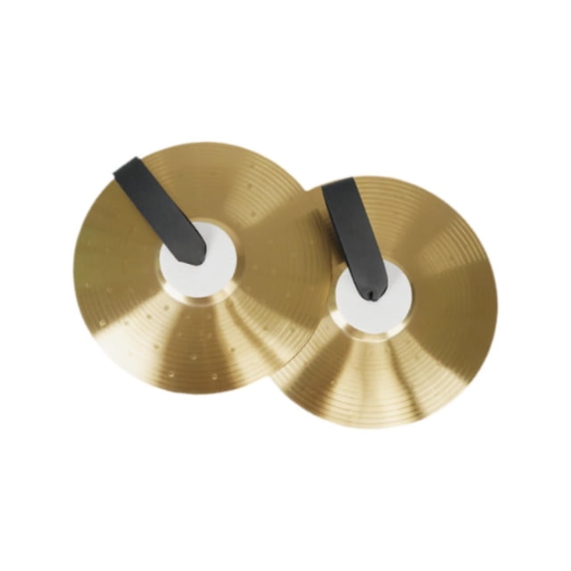 maskred Tambour Cymbale Portable Multifonction pour Concert Adultes 12 Pouces Performance Scène Doré 16 Pouces