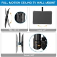 thumbnail image 4 of PERLESMITH Ceiling TV Mount, Hanging Full Motion TV Mount Bracket Fits Most 26-65 inch LCD LED OLED 4K TVs, Flat Screen Displays, TV Pole Mount Holds up to 99lbs, Max VESA 400x400mm, PSCM2, 4 of 4