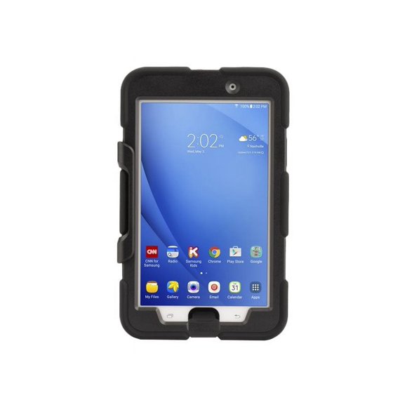 Griffin Survivor All-Terrain - Protective case for tablet - rugged - silicone, polycarbonate - black - 7" - for Samsung Galaxy Tab A (7 in)