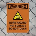 thumbnail image 5 of (2 Pack) Burn Hazard Hot Surface With Symbol OSHA Warning Sign 12 Inch X 18 Inch Plastic Sign, Weather Resistant, UV Protected for Workplace, Business, and Construction Site, Made in, 5 of 8
