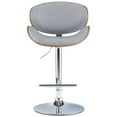 thumbnail image 3 of Trent Home 32.7 Contemporary Metal Adjustable Height Gas Lift Bar Stool in Gray, 3 of 9