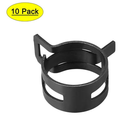 

Uxcell 20mm Black Steel Band Spring Clamp for Fuel Line Silicone Hose 10 Pack