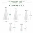 thumbnail image 2 of Craft Foam Tree Cons AHKUNMT, paquete de 18 unidades, poliestireno blanco, 2 of 8