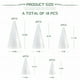 thumbnail image 2 of Craft Foam Tree Cons AHKUNMT, paquete de 18 unidades, poliestireno blanco, 2 of 8