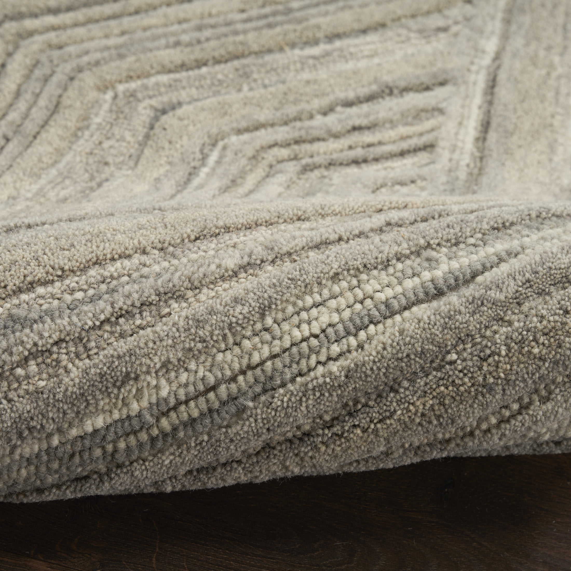 Nourison Graceful 2'3" x 7'6" Grey Modern Indoor Rug