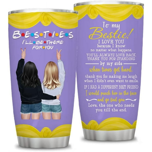 Friends TV Show Merchandise,Friend Gifts for Women,20 oz Tumbler Cups W Lid,Stainless Steel,Besties Insulated Tumblers Travel Coffee Mug, Birthday Christmas Friendship Gifts For Women