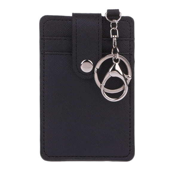 Practical Card Wallet Compact Card Key Holder PU Leather Purse Tear Resistant