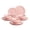 Hearts, variant on 12-Piece Dinnerware Set, Iconic Ceramic Stoneware Service for 4 with Dinner Plates, Salad Plates, and Bowls, Microwave & Dishwasher Safe, Pink