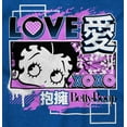 thumbnail image 2 of Kanji Style Betty Boop Love XOXO Youth T Shirt Tee Girls Infant Toddler Brisco Brands 3T, 2 of 5