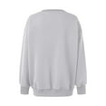 thumbnail image 5 of Women's Long Sleeve Round Neck Pullover Sweatshirt Casual Fall Clothes Soft Comfortable Loose Fit Tunic Top Stylish Streetwear, 5 of 5