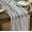 White Silver 1, variant on Sm:)e Beige Gold Silk Screen Stamping Gauze Table Runner 120 Inch 10FT, Glitter Metallic Foil Sheer Chiffon Table Decor for Wedding Anniversary Birthday Outdoor Home Party Table