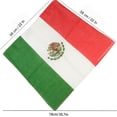 thumbnail image 3 of 12Pcs Bandanas 100% Cotton Double Sided Paisley Print Head Wrap Scarf Headband Mexico Flag, 3 of 5