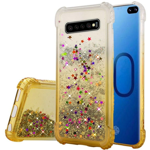 GSA Liquid Glitter Candy Case for Samsung S10 Plus (6.4") - Gold