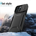 thumbnail image 6 of Dteck Case for iPhone 13 Pro Max,Shockproof TPU+PC Armor Case Slide Lens Protection Cover for iPhone 13 Pro Max,Black, 6 of 7