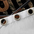 thumbnail image 4 of Manfei Brown Initial J Letter Blackout Curtains Set of 2 (52x84 Each) for Men, Rustic Jungle Plant Window Curtains, Retro Western Theme Curtains and Drapes, Black Out Curtains Decor, 4 of 6