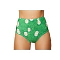 thumbnail image 1 of Printed High-Waisted Puckered Shorts, 1 of 2