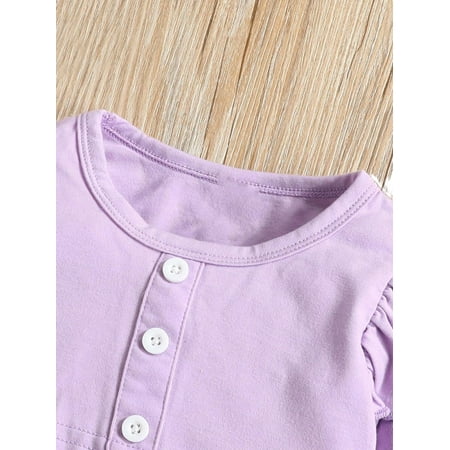 

Casual Floral Print Round Neck Long Sleeve Multicolor Baby Sets (Baby s)