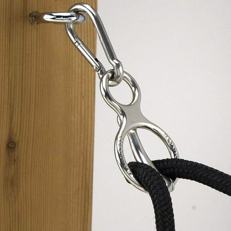 Blocker Tie Ring Next Generation Simply The Safest Horse Easier Tie Ring || Chrome, Mounts on hitch rails By Blocker ()