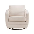 thumbnail image 5 of Miekor Furniture Gogh Swivel Chair in Ivory Stripe 6675, 5 of 5