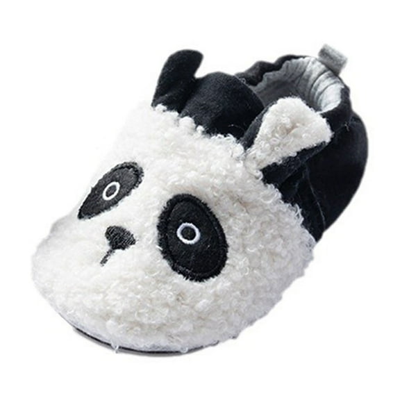 Akiihool Slippers for Toddler Girls Kids Toddler Slippers Boys Girls Indoor House Shoes Non-Slip Slippers Socks (White,120)