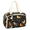 Beige, variant on Jiaoprinted Rainbow Peace Symbol Travel Toiletry Bag for Women, Large Wide-open Makeup Bag, Tie Dye Waterproof Cosmetic Bag Organizer with Handle