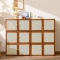 thumbnail image 5 of GIATUEE Solid Wood Stacking Cabinet with Doors - Large Capacity Storage Organizer for Clothing, Bedding & Home | Dust-Proof, Mildew-Proof & Easy to Assemble, Original Color, 5 of 10