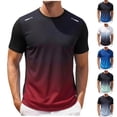 thumbnail image 6 of yardsong Men's Athletic Running T-Shirts Quick Dry Gym Workout Shirts Summer Moisture Wicking Short-Sleeve Sports Tee Tops 2026 Green,XXXXXL, 6 of 6