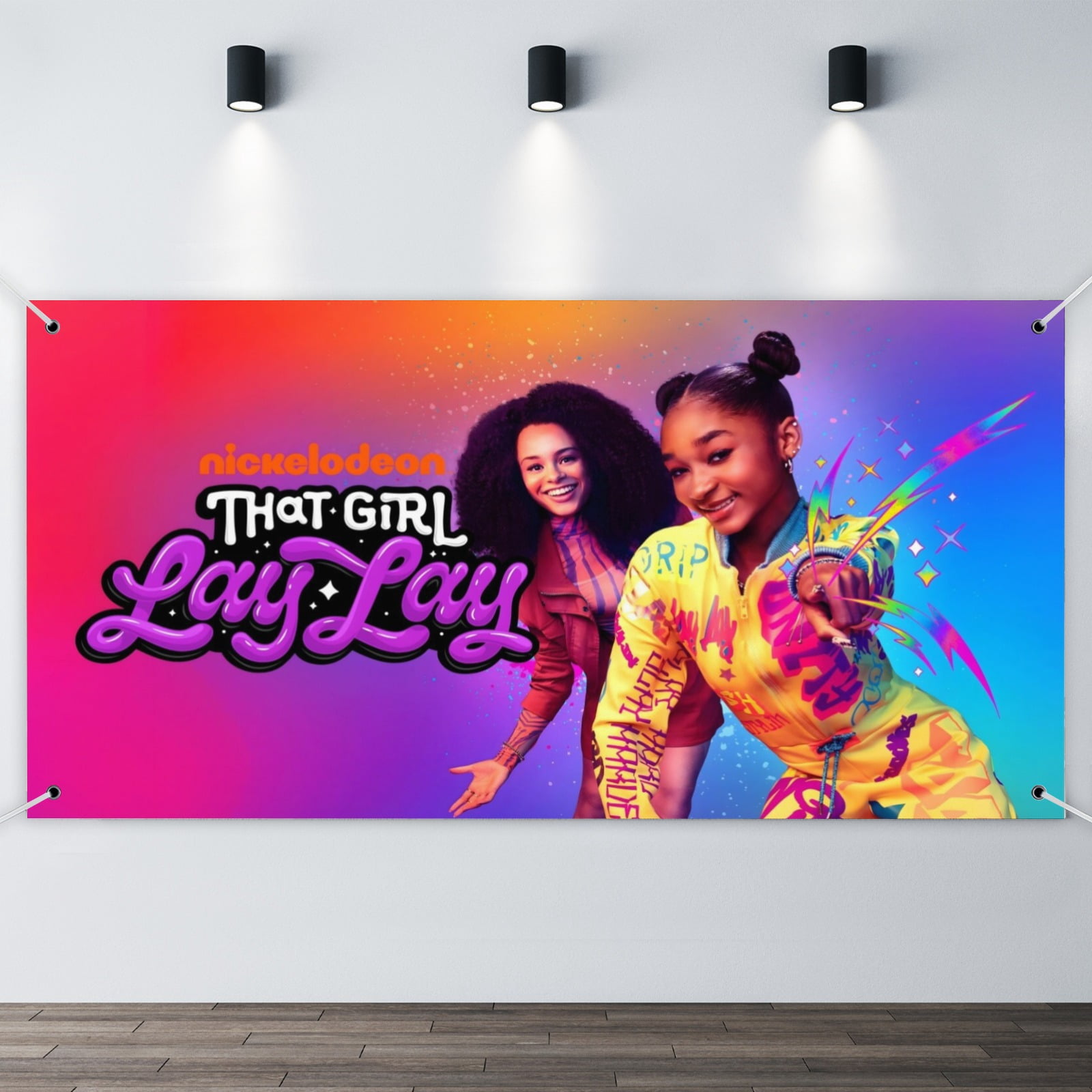 That Girl Lay Lay-Theme Backdrops Banner Birthday Party Decor Supplies Personalized Party Backdrop Decoration,5x3ft（150x90cm）