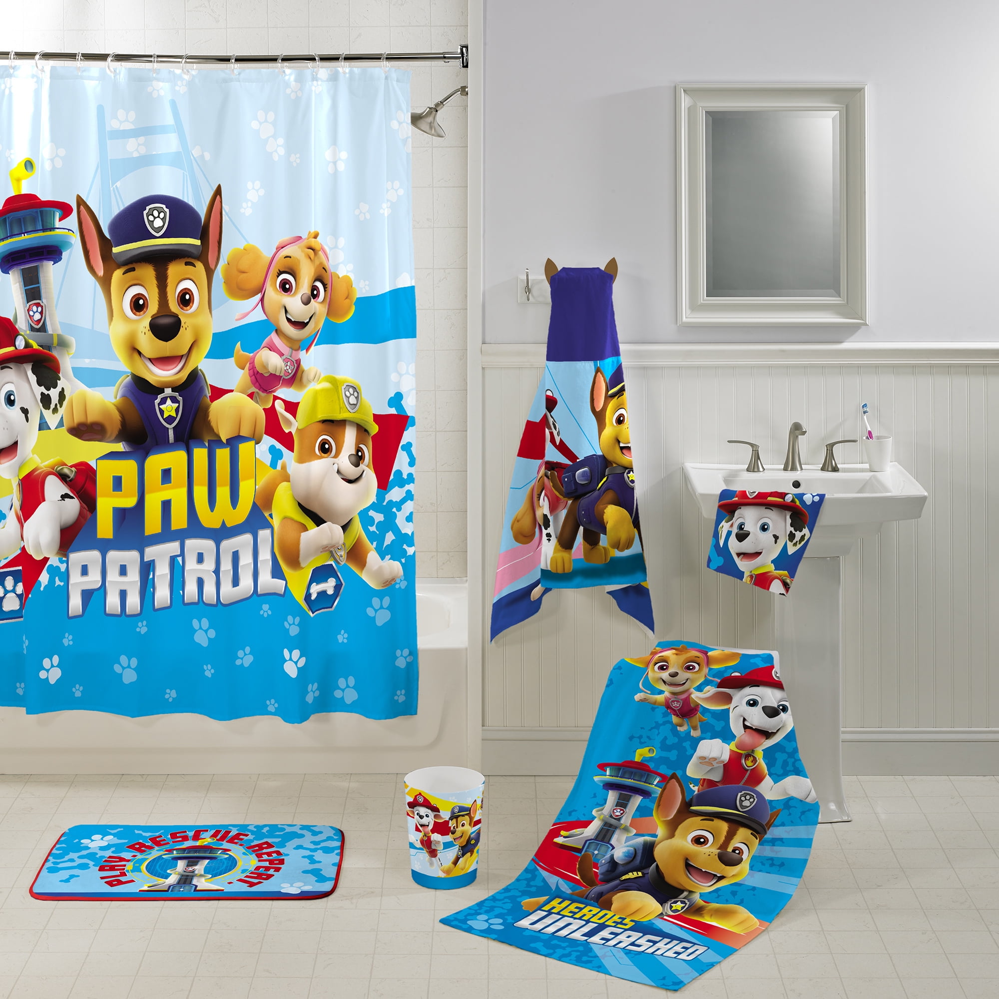 paw patrol bath paint set