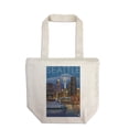 thumbnail image 1 of Seattle, Washington, Skyline at Night (100% Cotton Canvas Reusable Tote Bag), 1 of 3