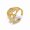 Gold, variant on Gold Stainless Steel Non-Tarnish Adjustable Ring Tree Of Life Open Statement R37