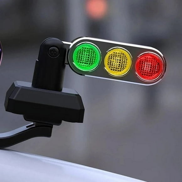 Mini Traffic Lamp Handlebar Signal Light, Quick-Release Decorative Bike Light, Waterproof Plastic Construction, Modern Neon Style, for Street Riding, LED Blinking indicator, Reflective Bike JACSZPA