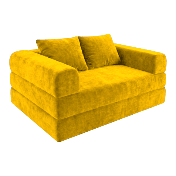 SOFA CAMA TEDDY QUEEN SIZE CATCH MUSTARD