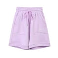 thumbnail image 3 of breaise Girls Sweat Shorts Elastic Waist Casual Summer Sweatshorts Cozy Athletic Shorts Lightweight Active Workout Sports Running Shorts, 3 of 4
