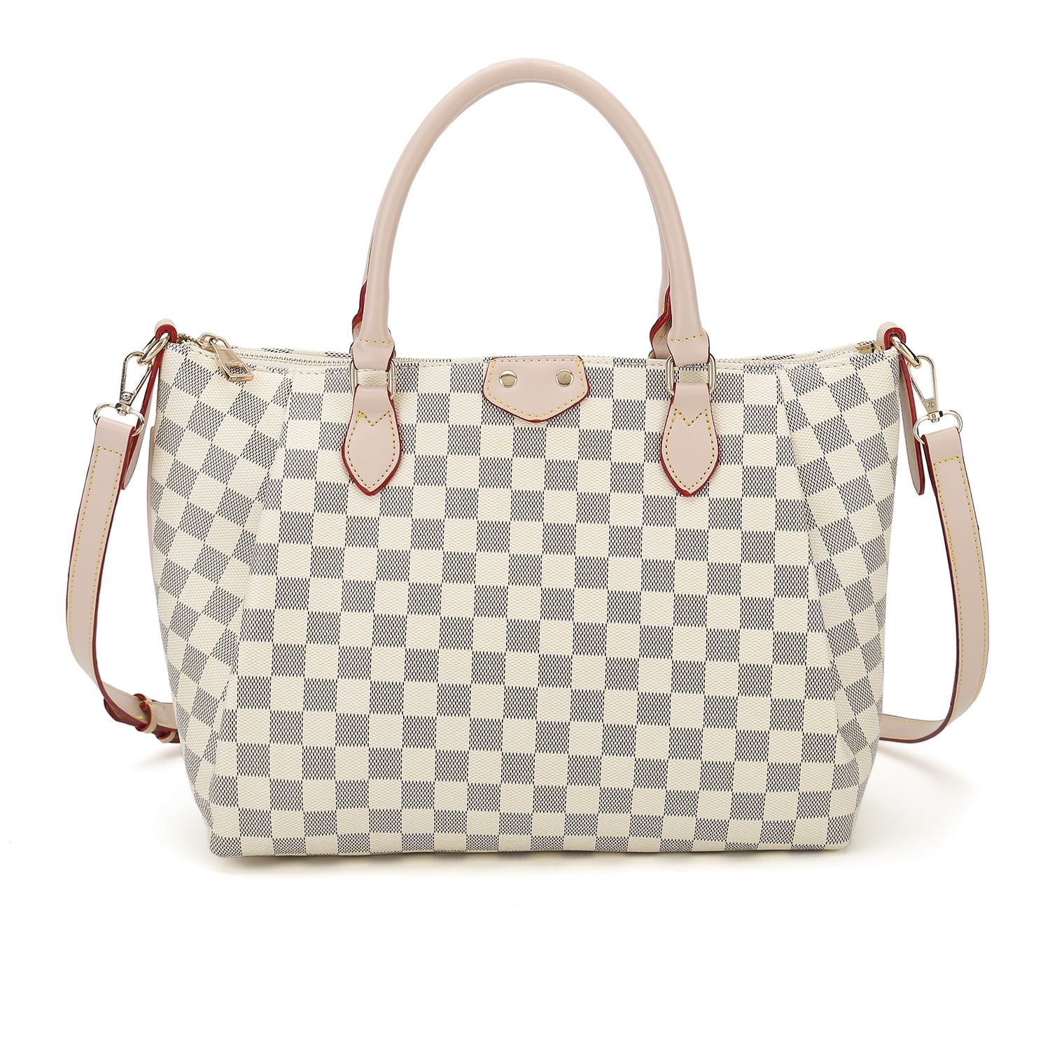 richports checkered tote shoulder bolsa