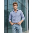 thumbnail image 3 of Timarkment Men's Brown Belt Belts for Men with Classic Pin Buckle Casual Dress Belt for Jeans Pants Adjustable Business Waist Belt for Everyday Wear, 3 of 6
