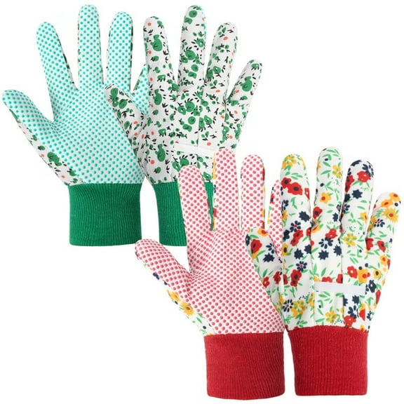 Floral Gardening Gloves for Women/Ladies,Non-Slip Grip Garden Work Gloves,Comfortable Thorn Proof Garden Gloves,Gift