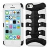 iPhone 5C Case, by Insten Circuitboard Ribcage Hard Hybrid Dual Layer Case For Apple iPhone 5C case cover
