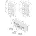 thumbnail image 5 of Mayfield Farmhouse 60W TV Stand with Bookcases - Engineered Wood, 5 of 10