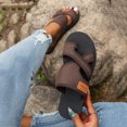 thumbnail image 5 of YLOMAY Women Sandals 2024 Women's Hollow Mesh Slide Sandals Comfortable Support Mesh Sandals for Women Waterpark Ready Sandals Clearance Sales, 5 of 7