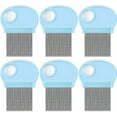 thumbnail image 1 of Peine para quitar piojos de la cabeza, 6 piezas, con lupa, para perros, gatos, mascotas, 1 of 5