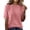 A1 Pink, variant on TODOZO Women's 2026 Short Sleeve Pullover Fashion Crew Neck Knitted Shirt Elegant Lightweight Short Sleeve Jumper Spring Summer Beige L