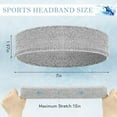 thumbnail image 3 of Daletu 4 Pack Cotton Terry Sweat Headbands for Men & Women, Absorbent Sports Headbands for Running, Gym, Basketball, Tennis, 3 of 7