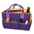 thumbnail image 4 of Tote Bag Organizer for Crafts Sewing Art Supplies Storage Organization with Handles for Travel Woman Baby Baby Diaper Bag with 5 s Purple, 4 of 7
