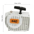 thumbnail image 4 of Pull Starter, Low Noise Plastic Shell 1128 080 2104 Chainsaw  Pulls Plate  For  044 046 MS440 MS460, 4 of 8