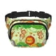 thumbnail image 1 of Fotbe African Animals in the Jungle Cangurera Cuadrada con Estampado de Doble Capa, Bolsa de Cintura Ajustable Mini para Hombres y Mujeres, 1 of 9