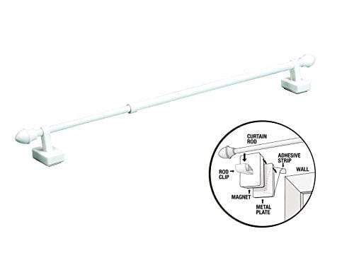 Magnetic Expandable Universal Curtain Rod - Works On Metal Or Wooden Frames!