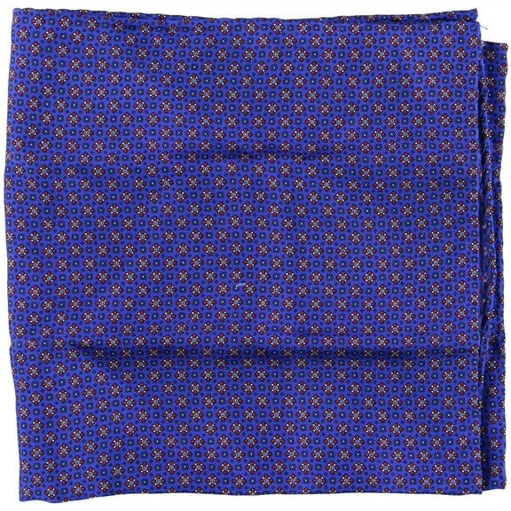 Countess Mara Mens Illusion Geo Pocket Square, Blue, OS